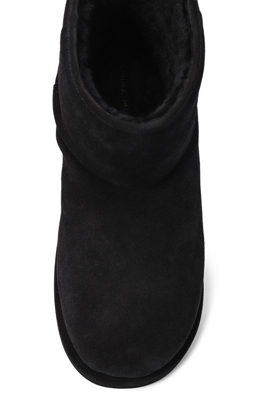 Замшевые полусапоги Heidi Amina Muaddi HEIDI B00T/CR0STA Чёрный  HEIDI B00T/CR0STA Фото 6