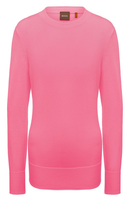 

Пуловер из хлопка и лиоцелла BOSS Orange, Розовый