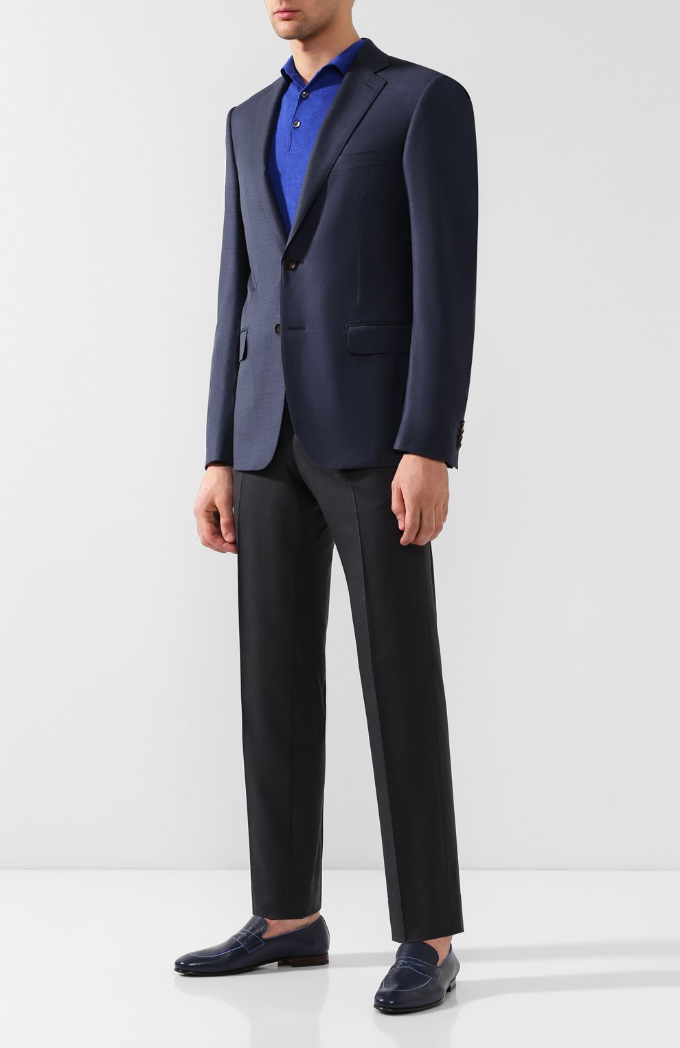 Кожаные лоферы BARRETT, арт. 191U046.5/CERV0, фото 2