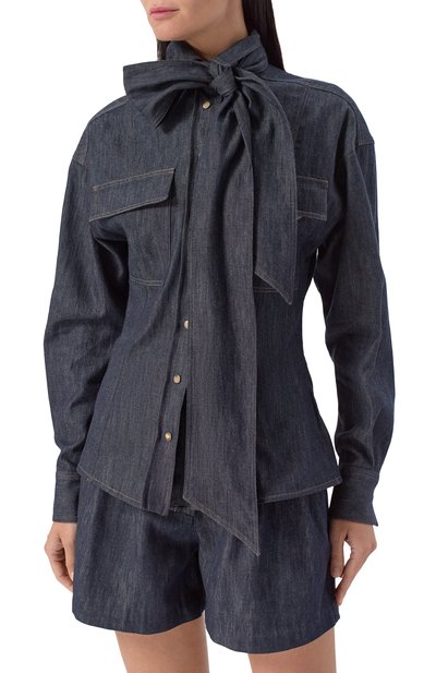 Джинсовая блузка BRUNELLO CUCINELLI, арт. MP792MY506, фото 3