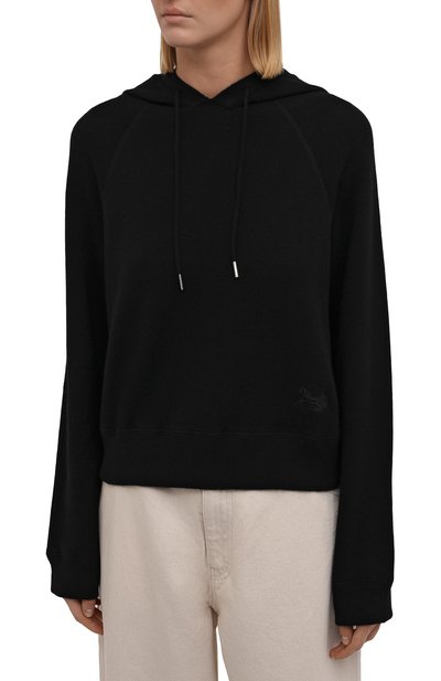 Худи из кашемира и шерсти CELINE черного цвета по цене 152000 руб., арт. 2A65L373N, фото 3 Худи из кашемира и шерсти CELINE, арт. 2A65L373N, фото 3