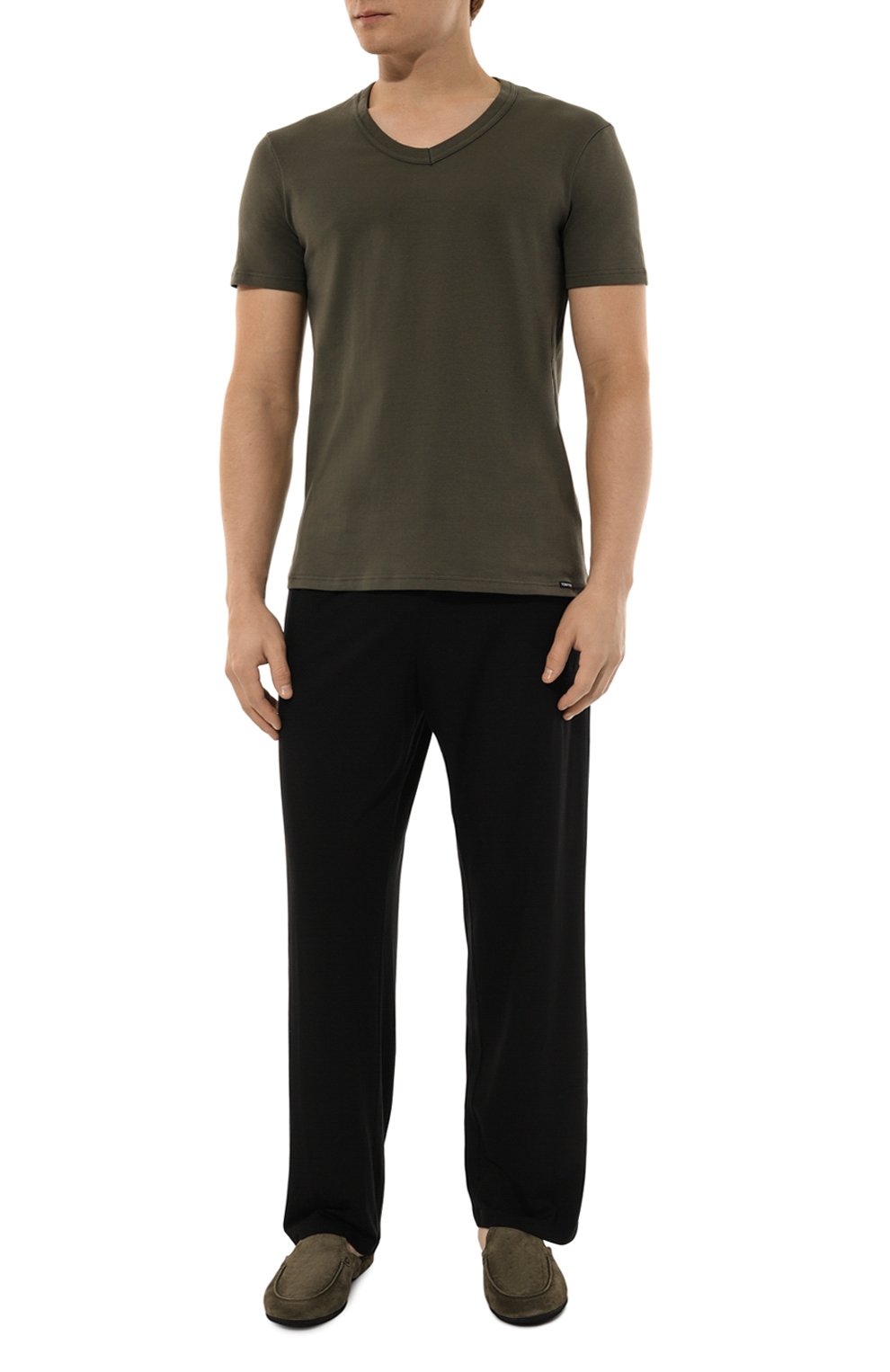 Замшевые домашние туфли FARFALLA зеленого цвета по цене 37250 руб., арт. C19I, фото 2 Замшевые домашние туфли FARFALLA, арт. C19I, фото 2