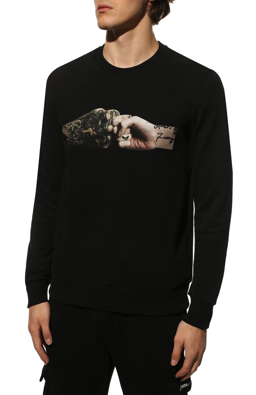 Хлопковый свитшот RH45 Чёрный, фото 3