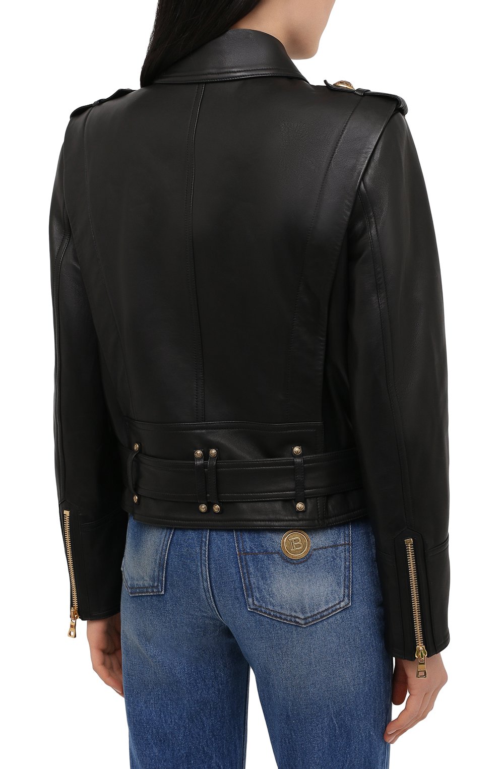 Кожаная куртка BALMAIN, арт. UF18250/L025, фото 5