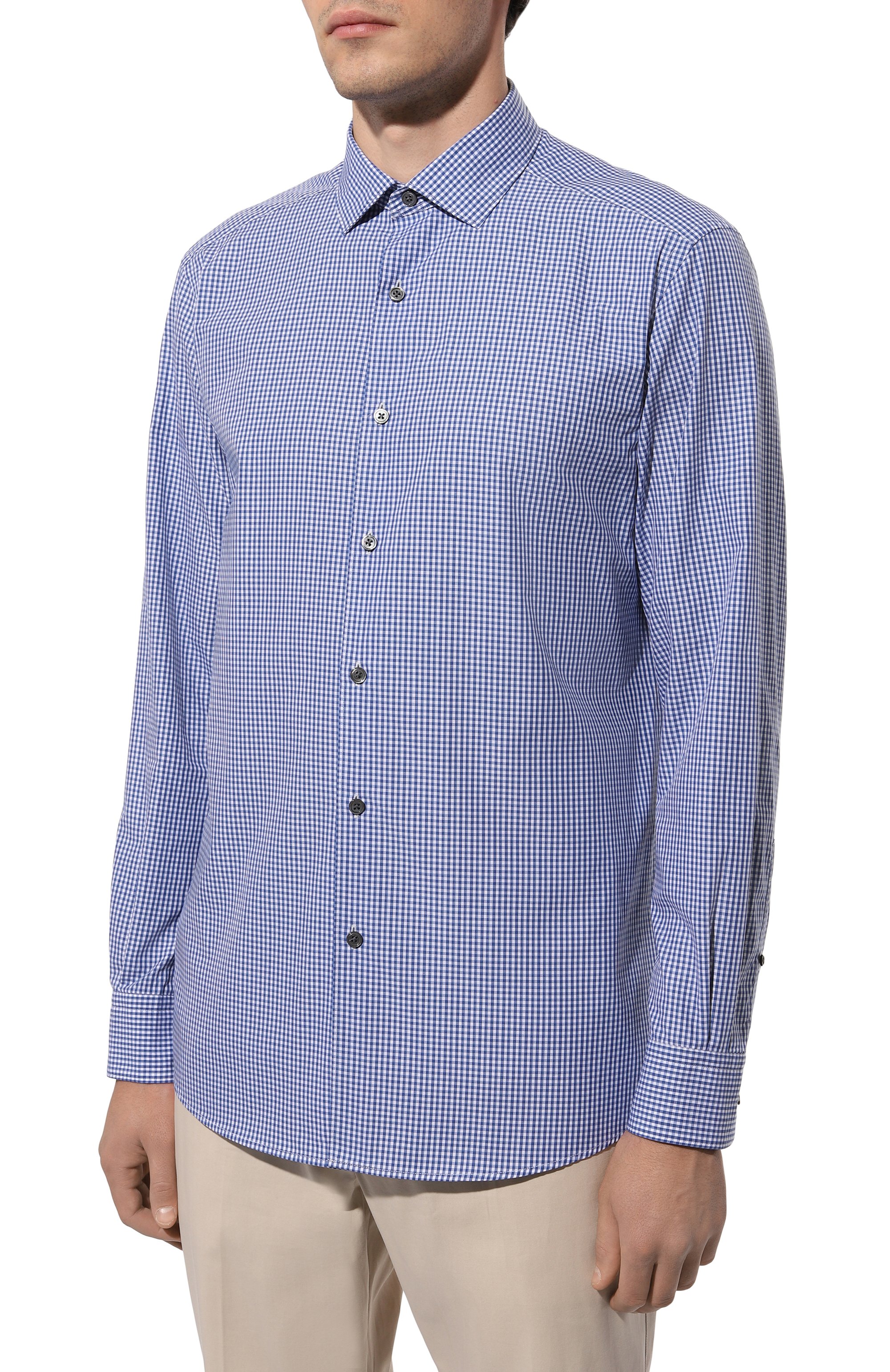 Хлопковая рубашка ZEGNA, арт. UDX01A7/SRF5, фото 3