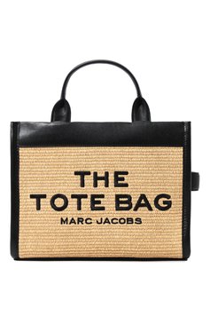 Женский сумка the tote bag small MARC JACOBS (THE) бежевого цвета, арт. 2P3HTT014H02 | Фото 1 (Сумки-технические: Сумки-шопперы; Материал сплава: Проставлено; Ремень/цепочка: На ремешке; Материал: Текстиль, Экокожа; Драгоценные камни: Проставлено; Размер: small)