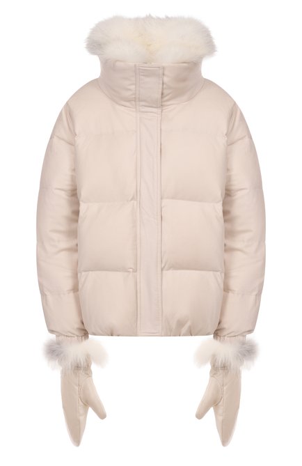 Женский пуховик с отделкой из песца YVES SALOMON, арт. V09066/W02W