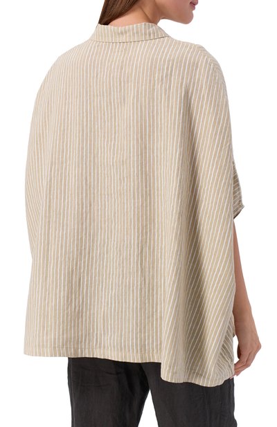 Льняная рубашка 120% LINO, арт. 33ALIW1PLA/000G470, фото 4