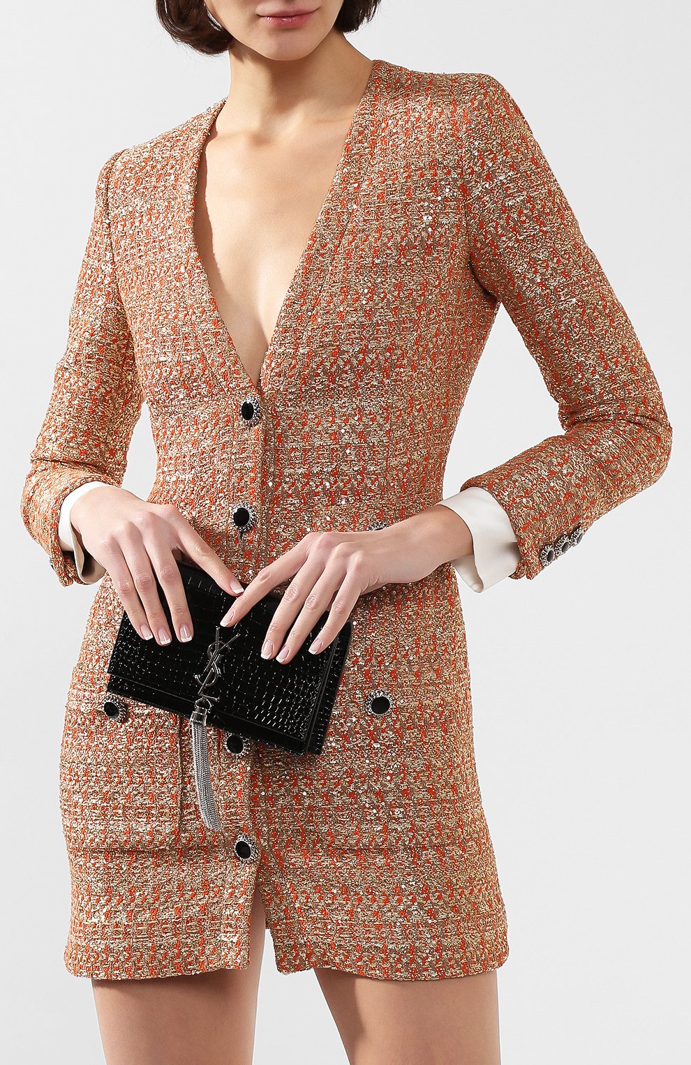 Сумка monogram kate SAINT LAURENT черного цвета по цене 195500 руб., арт. 452159/DND1N, фото 5 Сумка monogram kate SAINT LAURENT, арт. 452159/DND1N, фото 5