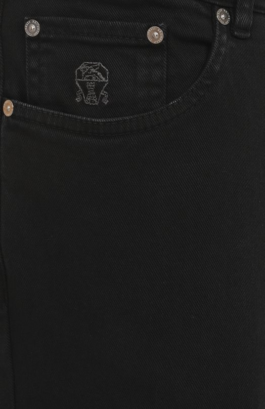 Джинсы Traditional Fit Brunello Cucinelli M277UD3210 Чёрный  M277UD3210 Фото 6