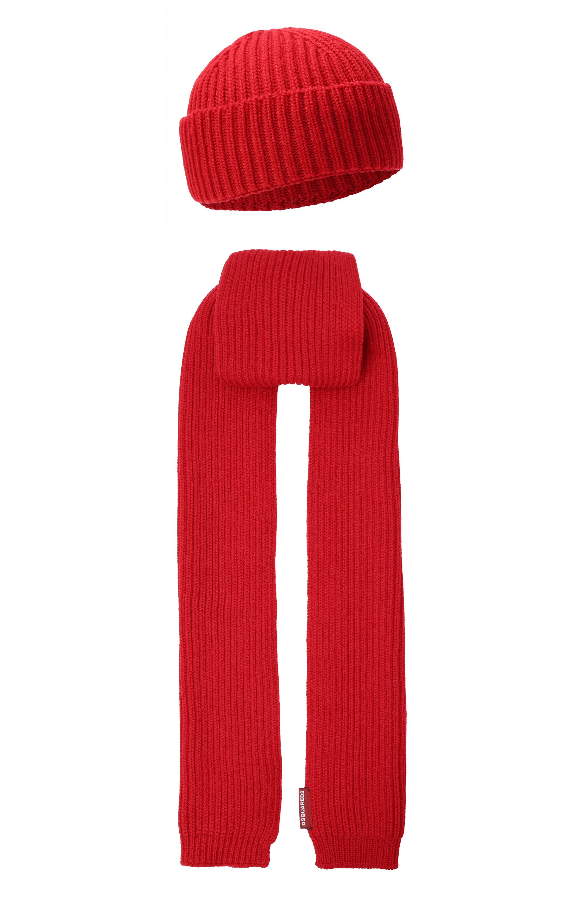 Шерстяной комплект из шапки и шарфа DSQUARED2, арт. GBM0003/01W00001, фото 1