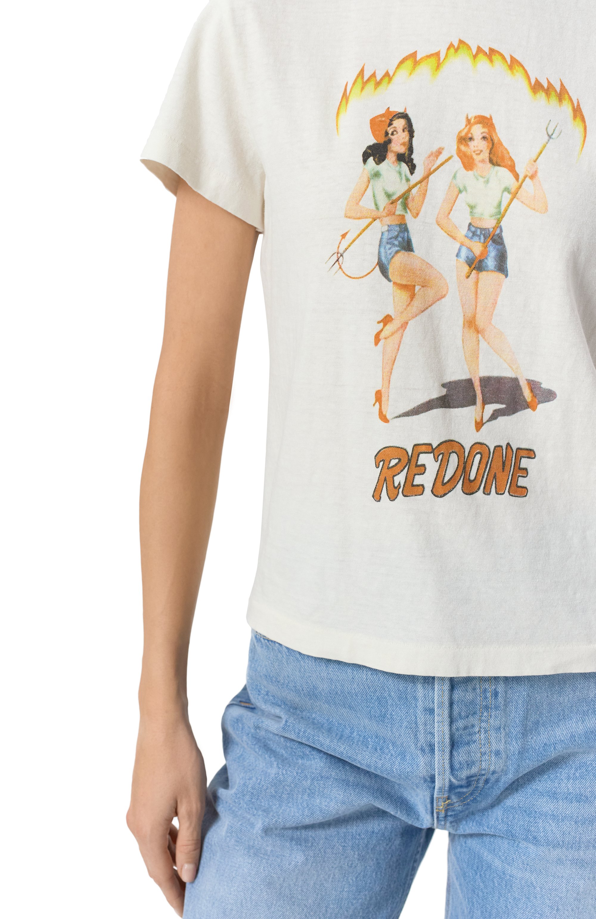 Хлопковая футболка RE/DONE, арт. 024-02WCGT309, фото 5