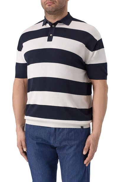 Поло из шелка и хлопка PAUL&SHARK, арт. 25411618, фото 3