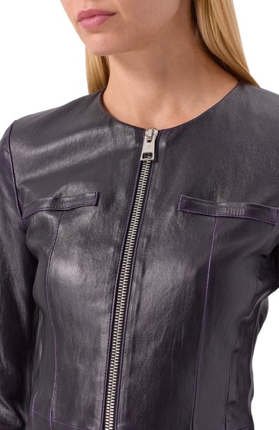 Кожаная куртка THE ATTICO, арт. 247WCG77/L099, фото 5