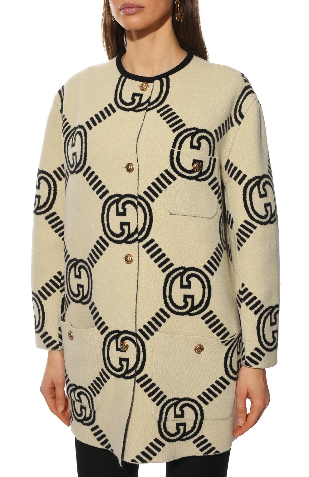 Шерстяной кардиган GUCCI, арт. 678318/XKB5T, фото 3