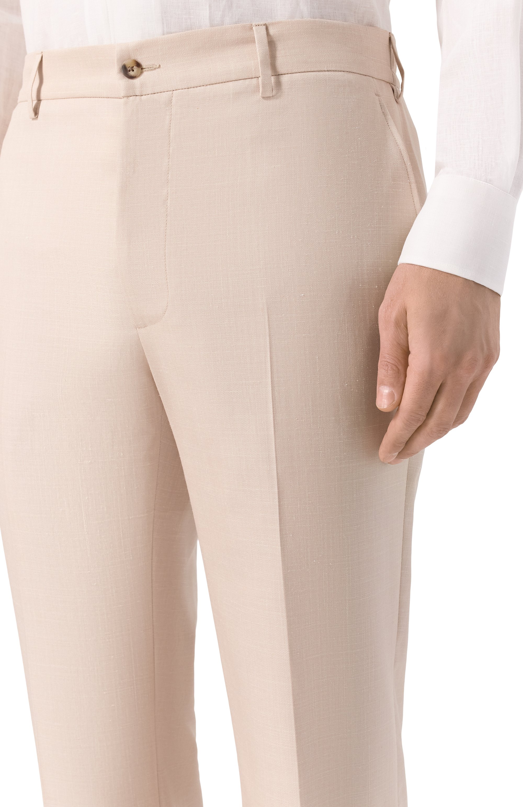 Брюки из шерсти и шелка MVST, арт. M26.CSM.T415/740-W00L/SILK, фото 5