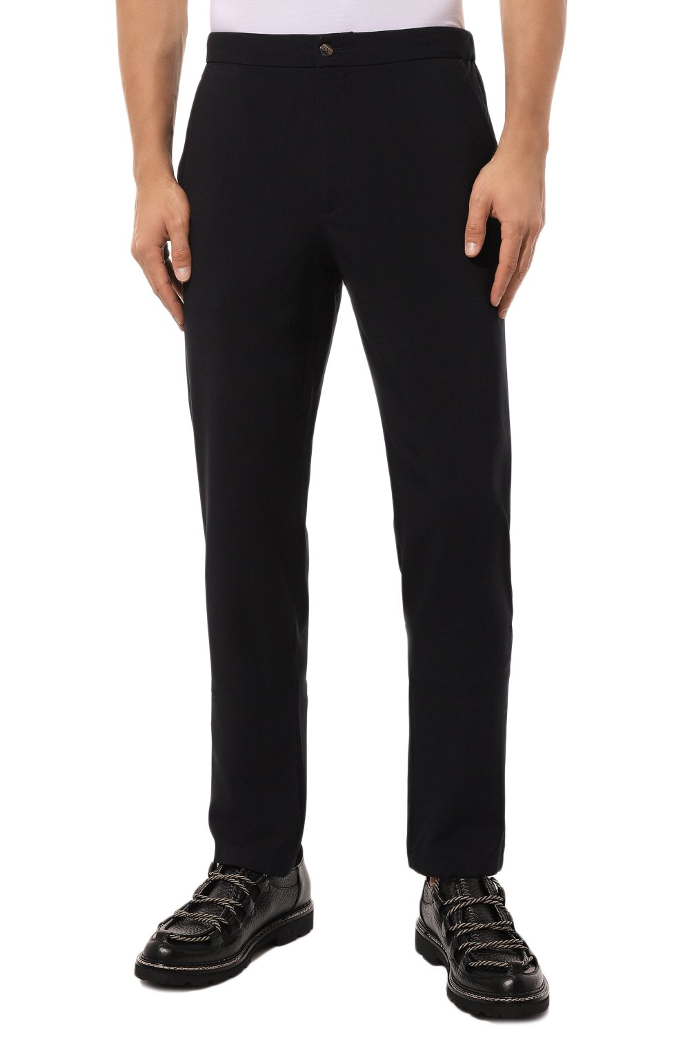 Шерстяные брюки BOGLIOLI темно-синего цвета по цене 49950 руб., арт. 80884J/SB3448, фото 3 Шерстяные брюки BOGLIOLI, арт. 80884J/SB3448, фото 3