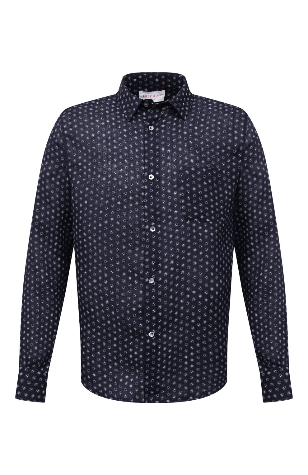 Льняная рубашка DEREK ROSE, арт. 9820-MILA012, фото 1