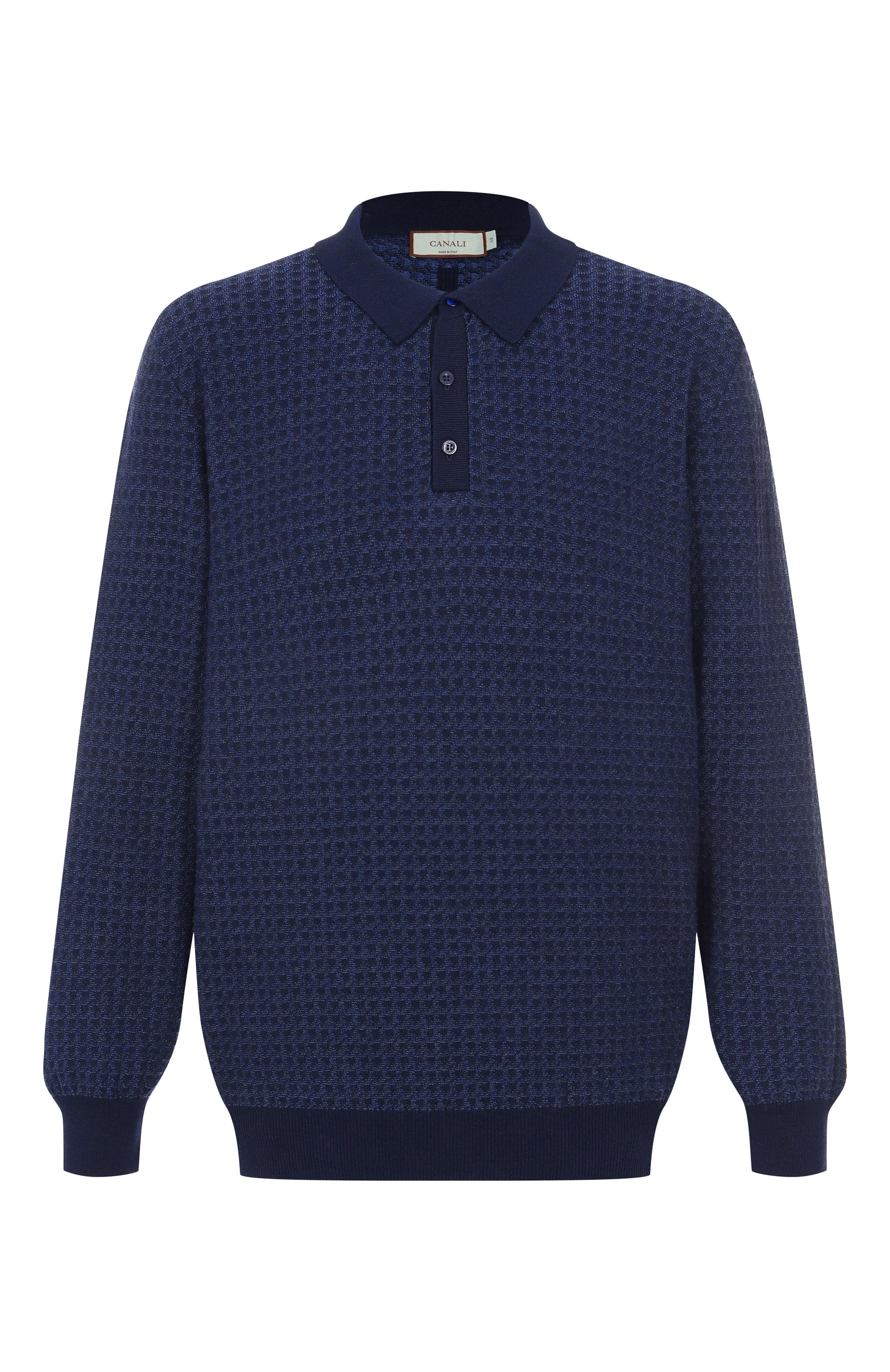 Поло из шерсти и хлопка CANALI, арт. C1149/MK02363, фото 1