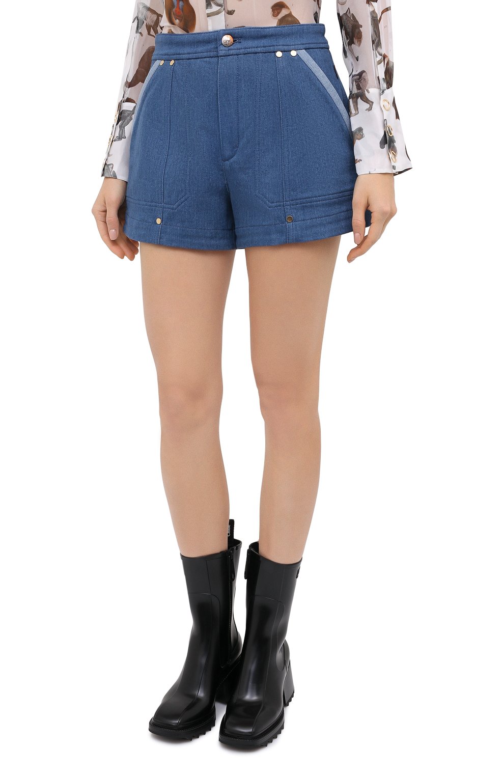 Джинсовые шорты CHLOÉ, арт. CHC20ADS05153, фото 4