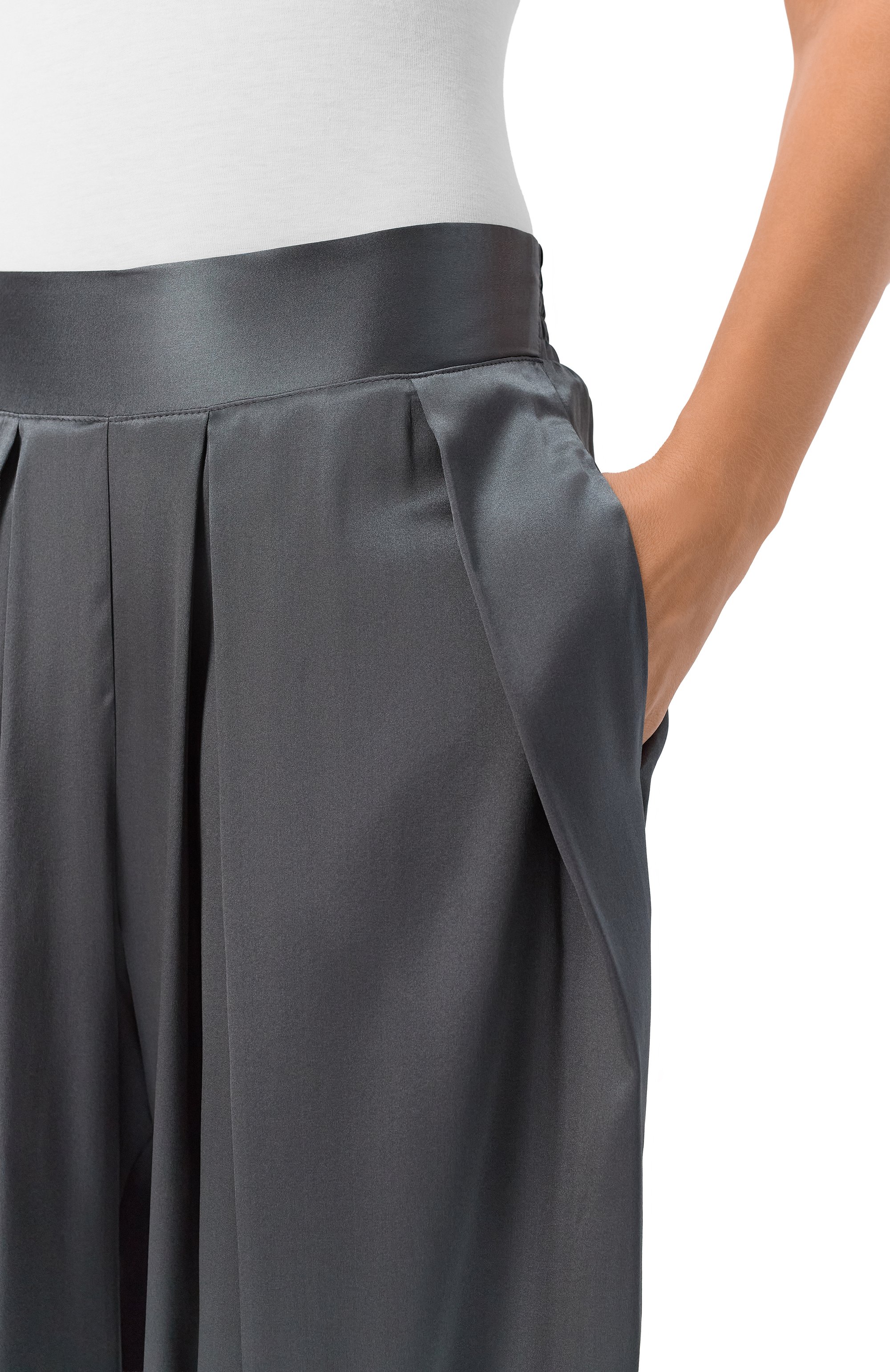 Атласные брюки ERMANNO SCERVINO, арт. D474P605TBW, фото 5