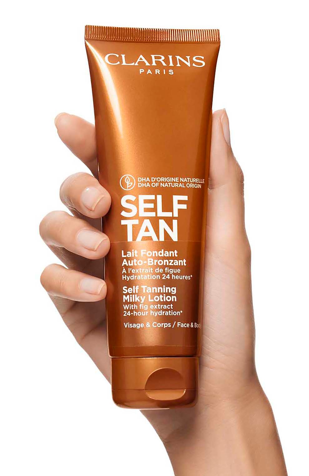 Молочко с эффектом загара для лица и тела lait fondant auto-bronzant (125ml) CLARINS, арт. 80074502, фото 3