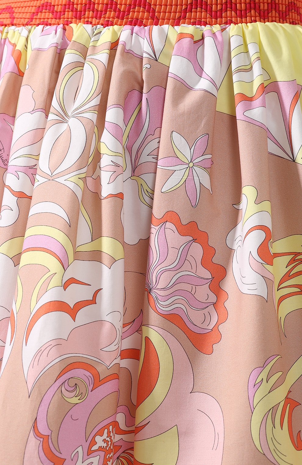 Хлопковая юбка EMILIO PUCCI разноцветного цвета по цене 86950 руб., арт. 0ERW08/0E861, фото 5 Хлопковая юбка EMILIO PUCCI, арт. 0ERW08/0E861, фото 5
