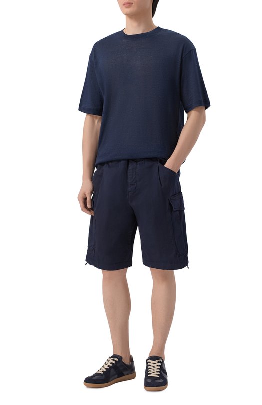 Хлопковые шорты White Sand 26SU59/83 Синий  26SU59/83 Фото 2