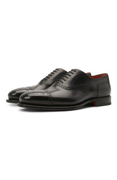 Кожаные оксфорды SANTONI, арт. MCPH17555RB2IVVDU59, фото 1