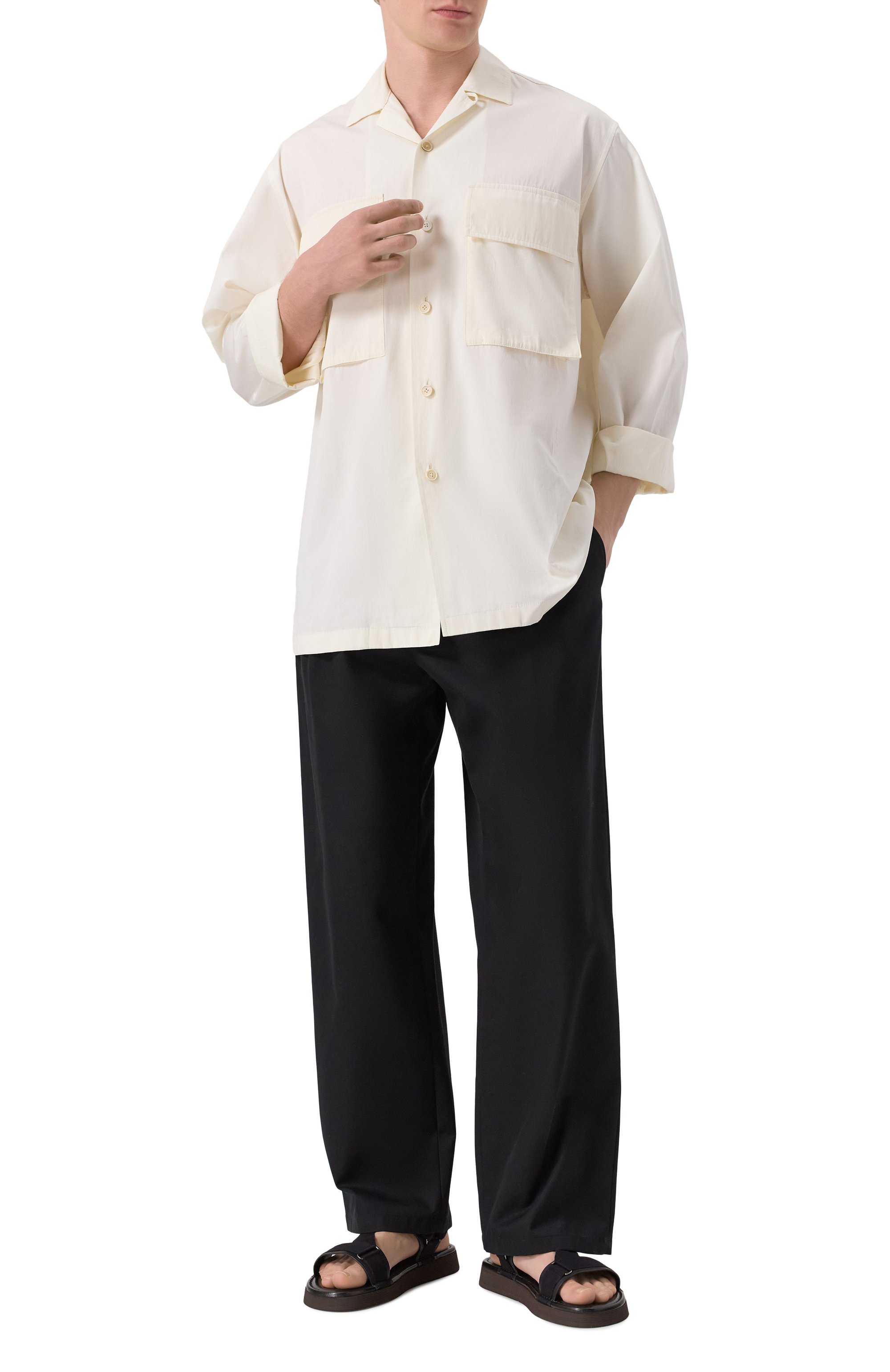 Кожаные сандалии GIORGIO ARMANI, арт. GM001776/AF19218, фото 2