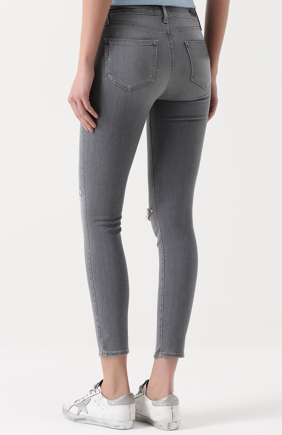 Джинсы-скинни с потертостями PAIGE, арт. 1767743-4549, фото 4