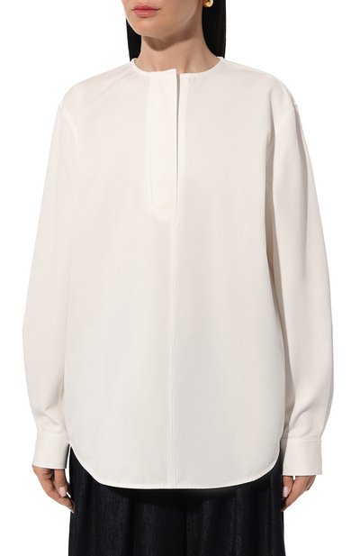 Хлопковая блузка TOTEME, арт. 242-WRT1434-FB0103, фото 3