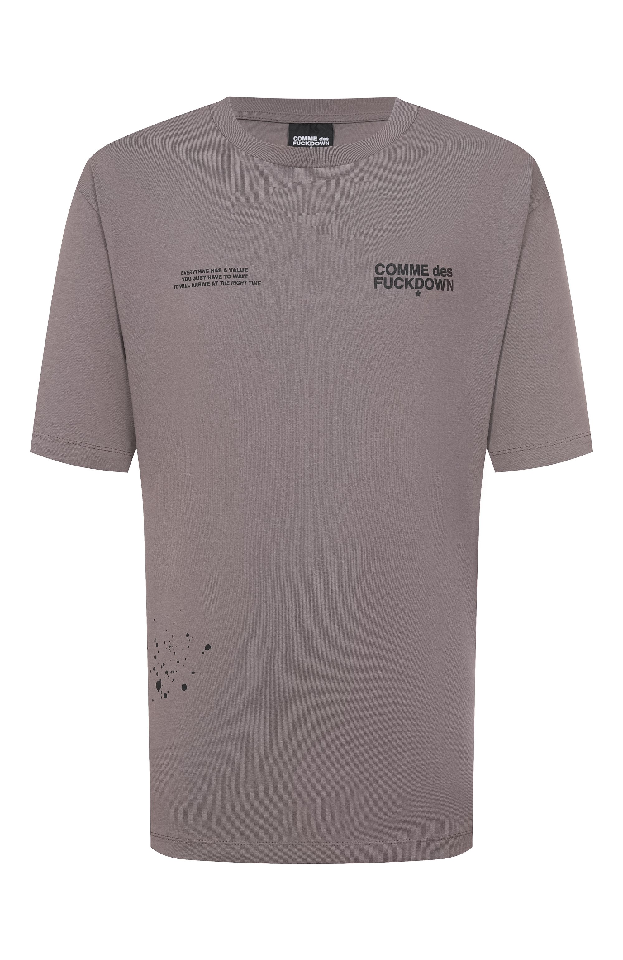 Хлопковая футболка COMME DES FUCKDOWN, арт. CFABM01749, фото 1