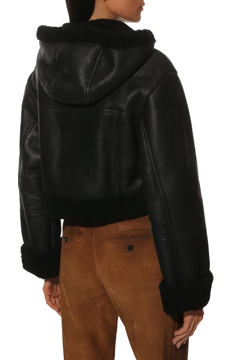 Дубленка из овчины MIU MIU, арт. MPV794-NRO-F0806, фото 4