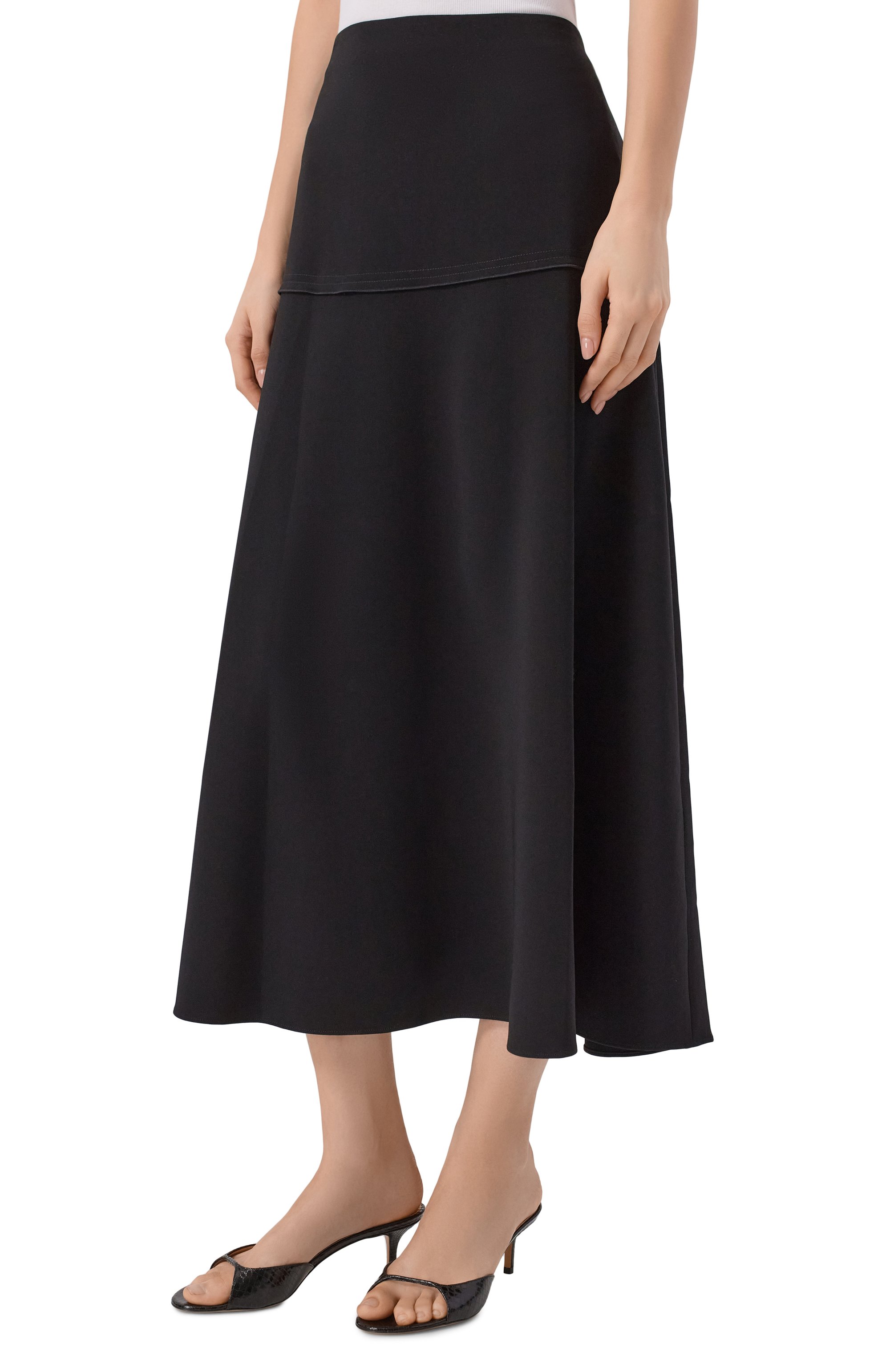 Юбка THEORY черного цвета по цене 59950 руб., арт. Q0109307, фото 3 Юбка THEORY, арт. Q0109307, фото 3