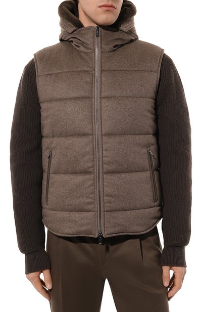 Жилет с подкладкой из нутрии MVST, арт. 22570, фото 3