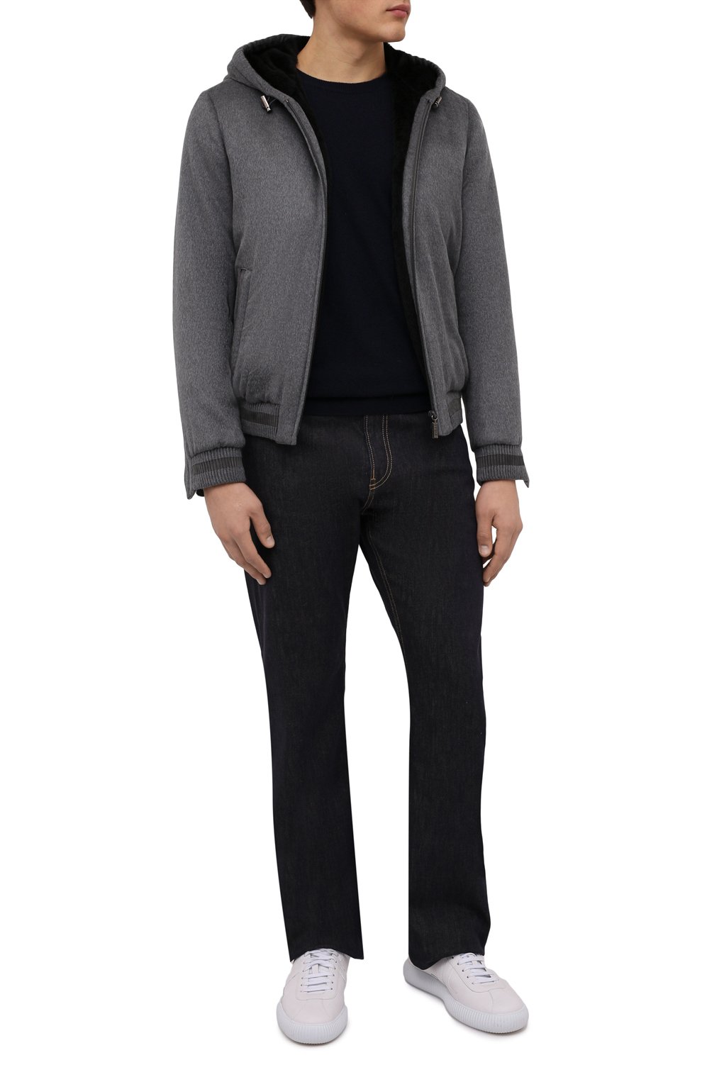 Бомбер из шерсти и шелка ZILLI SPORT, арт. MAW-0080T-JACH0/0001, фото 2