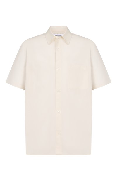 Хлопковая рубашка ATTACHMENT кремового цвета по цене 57900 руб., арт. AS61-089, фото 1 Хлопковая рубашка ATTACHMENT, арт. AS61-089, фото 1