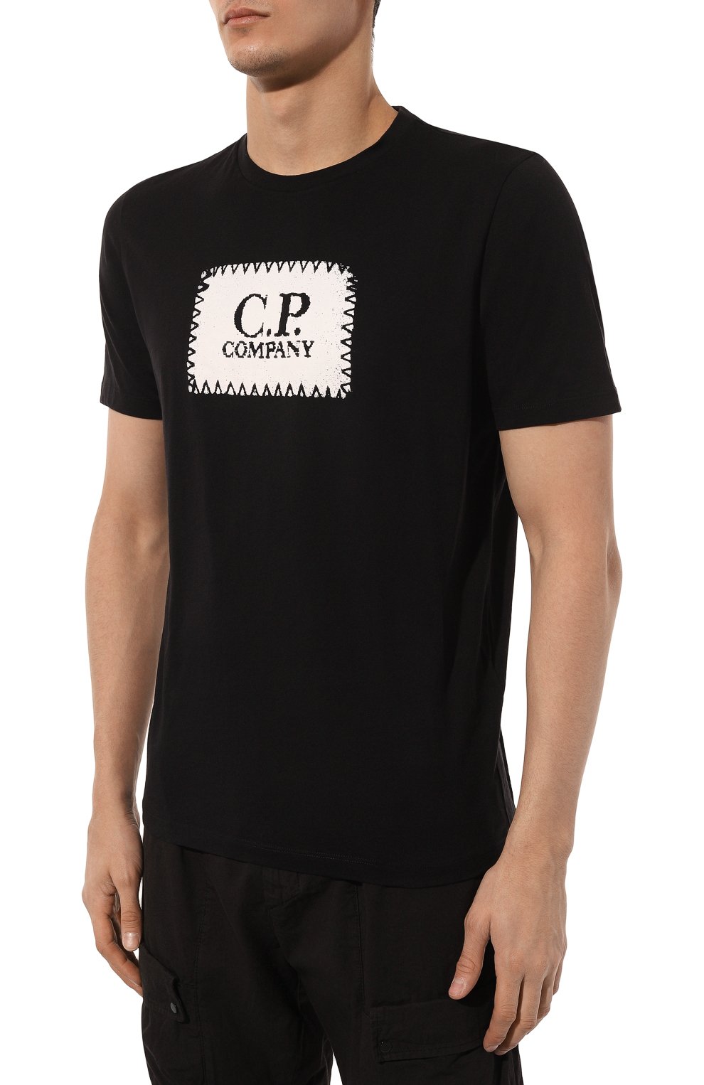 Хлопковая футболка C.P. COMPANY, арт. 16CMTS042A005100W, фото 3