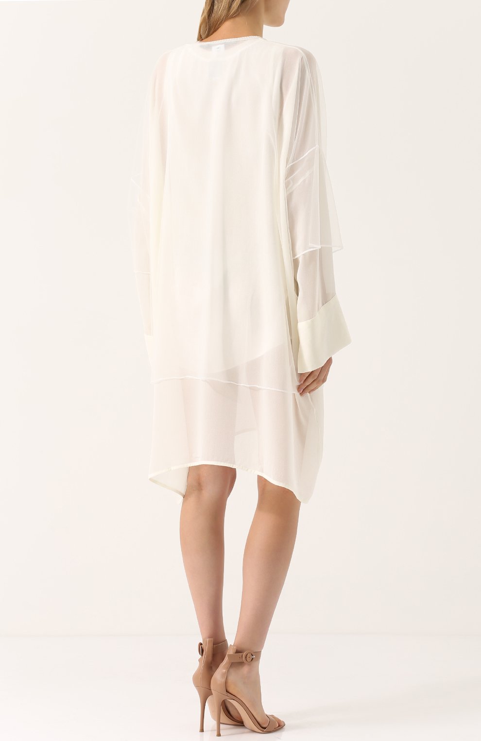 Платье-миди свободного кроя с длинным рукавом ISABEL BENENATO, арт. DJ32F17, фото 4