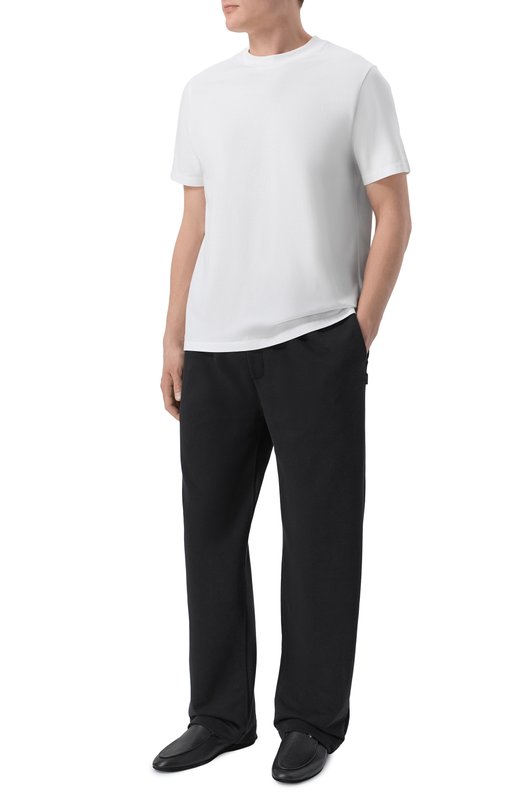 Кожаные домашние туфли Stefano Ricci UL01_P773/VTD Чёрный  UL01_P773/VTD Фото 2