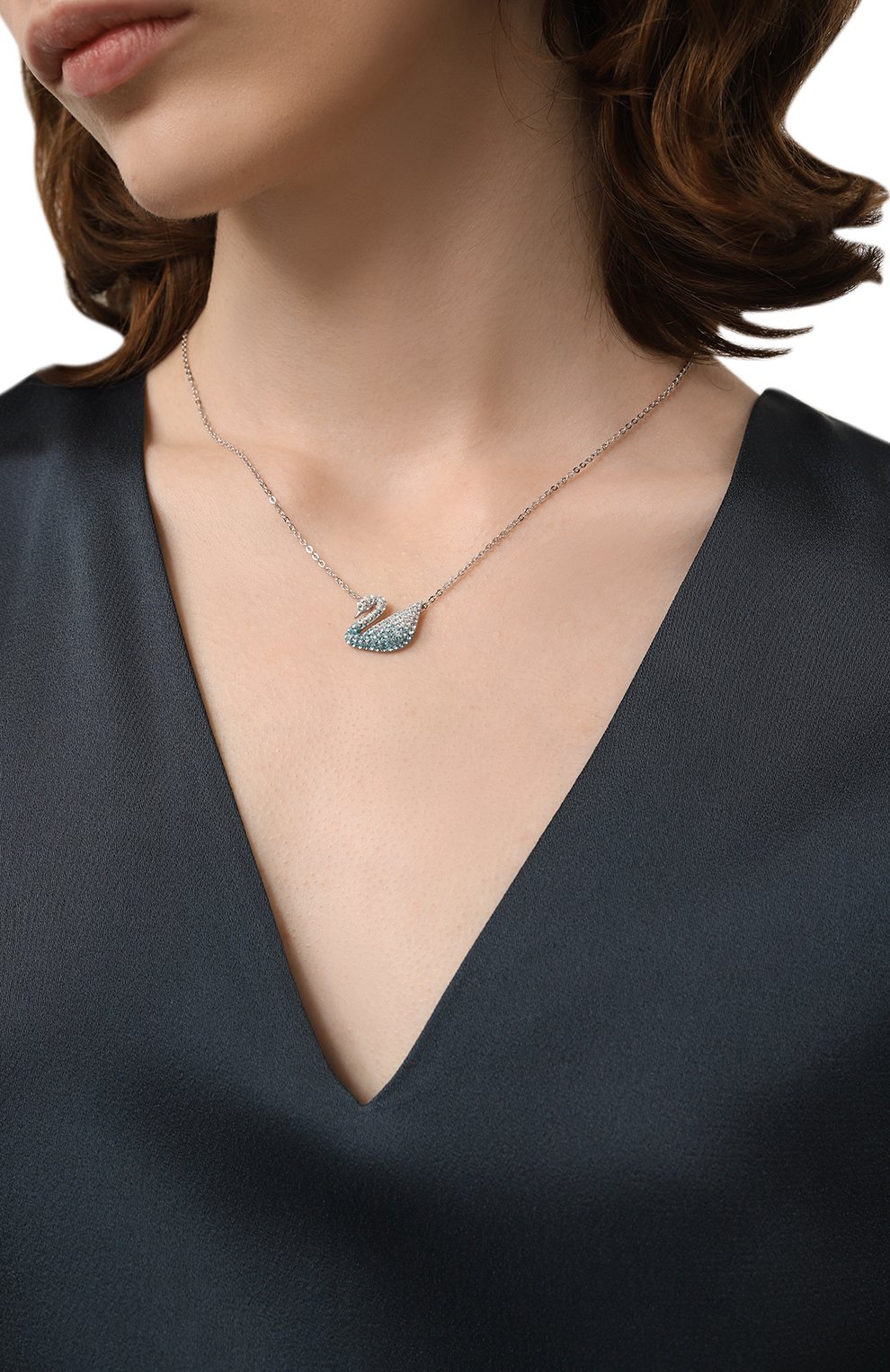 Кулон на цепочке iconic swan SWAROVSKI, арт. 5512095, фото 2