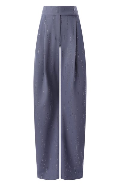 Женские шерстяные брюки с отделкой стразами THE ATTICO, арт. 247WCP102