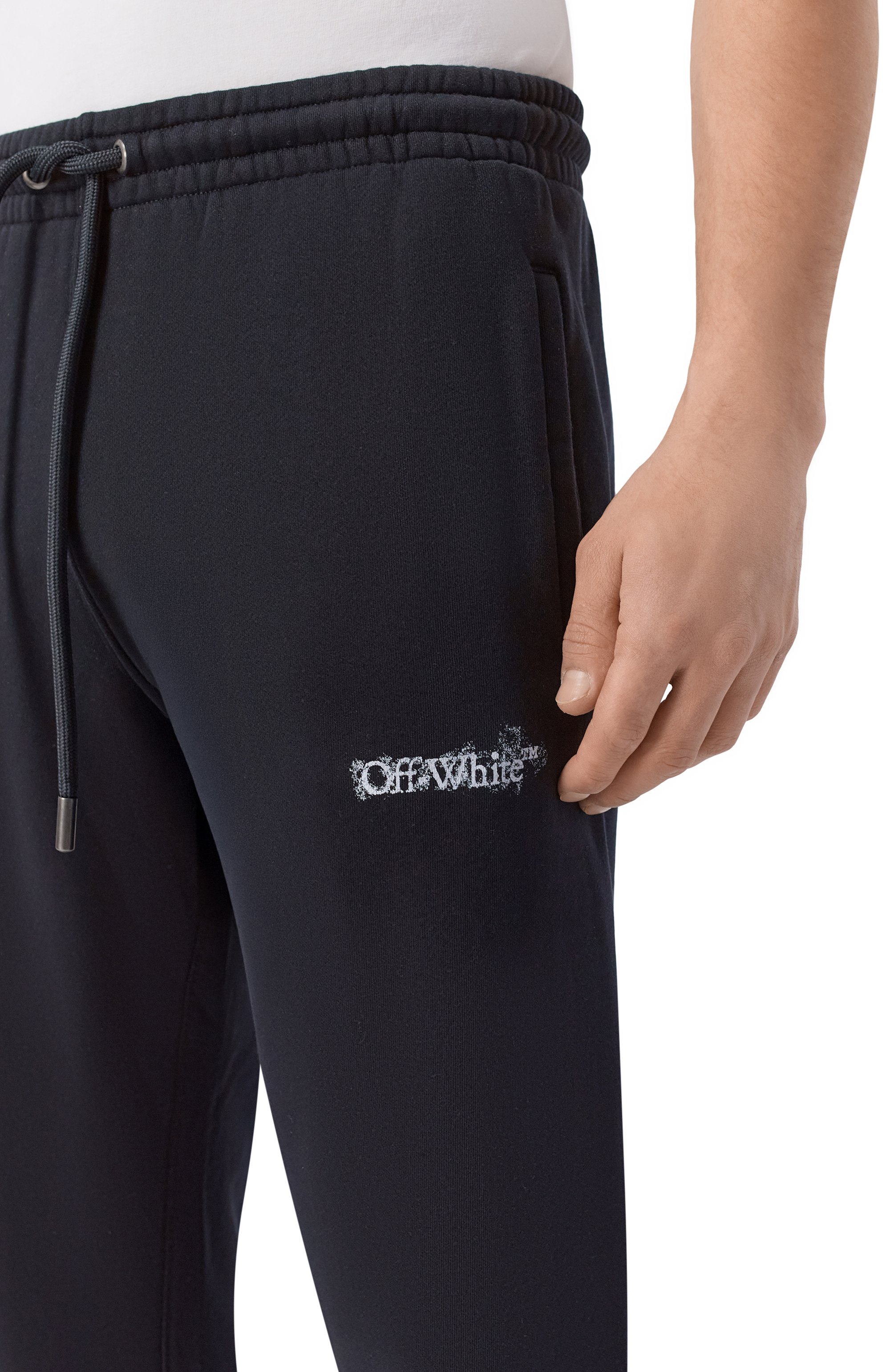Хлопковые джоггеры OFF-WHITE, арт. 0MCH057S26FLE003, фото 5
