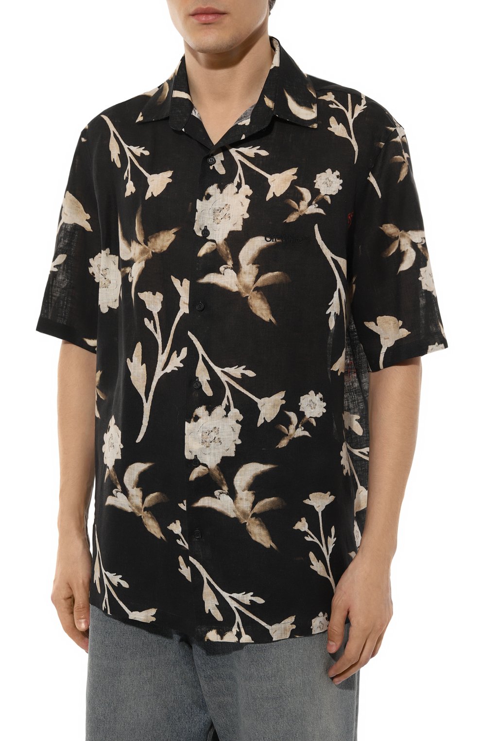Льняная рубашка OFF-WHITE, арт. 0MGG013F24FAB003, фото 3