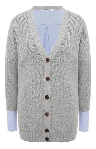 Женский хлопковый кардиган ALEXANDERWANG.T, арт. 4KC1213009