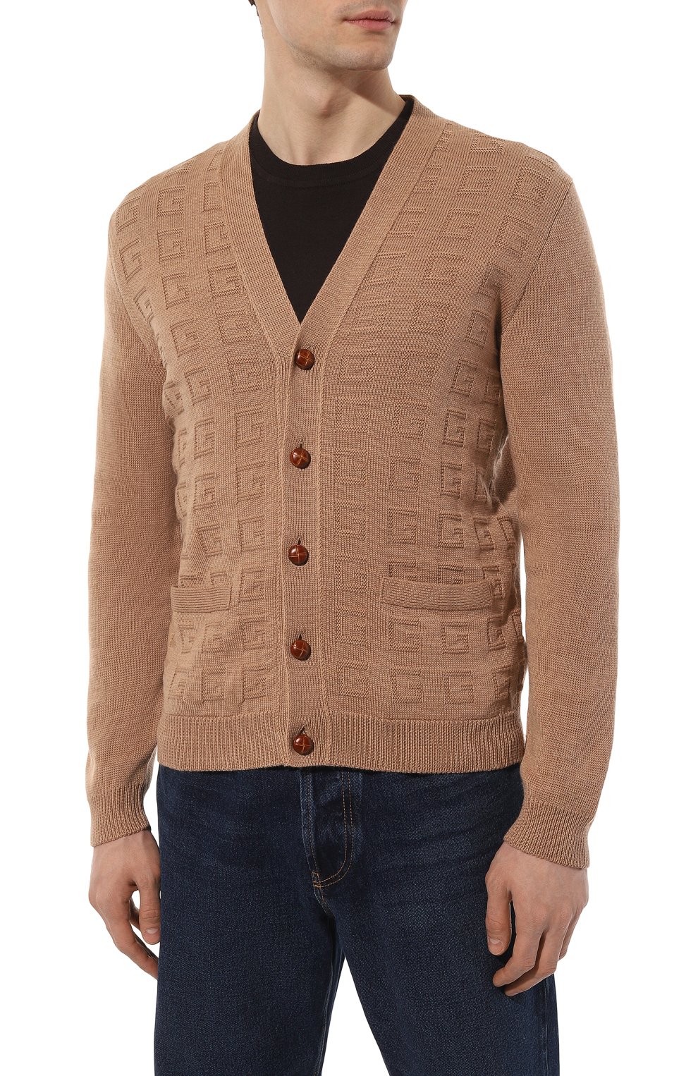 Шерстяной кардиган GUCCI, арт. 662152 XKBYD, фото 3