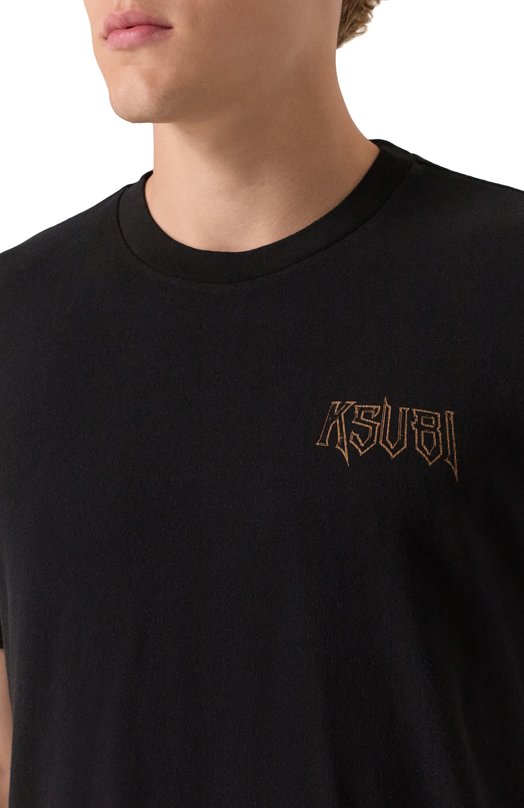 Хлопковая футболка Ksubi MSP25TE030 Чёрный  MSP25TE030 Фото 5