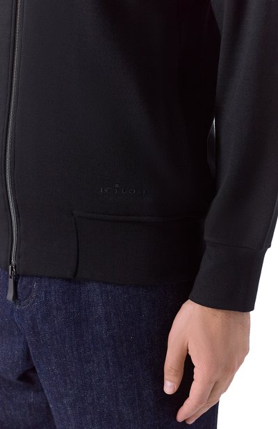 Толстовка из вискозы KITON черного цвета по цене 126500 руб., арт. UMM069004, фото 5 Толстовка из вискозы KITON, арт. UMM069004, фото 5