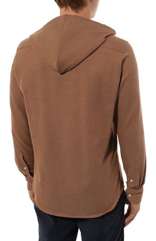 Хлопковая рубашка Sonrisa Коричневый, фото 4